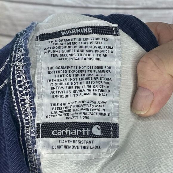 Mens 42x32 flame-resistant cat 2 heavy pants by Carhartt - Picture 10 of 11